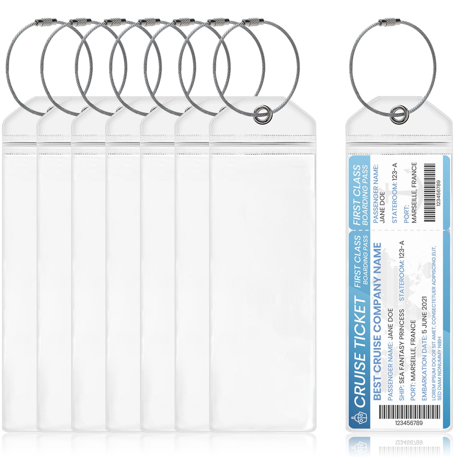 Etichette Bagaglio In Alluminio - 10 Pezzi Impermeabili Per Valigie - Foto 4