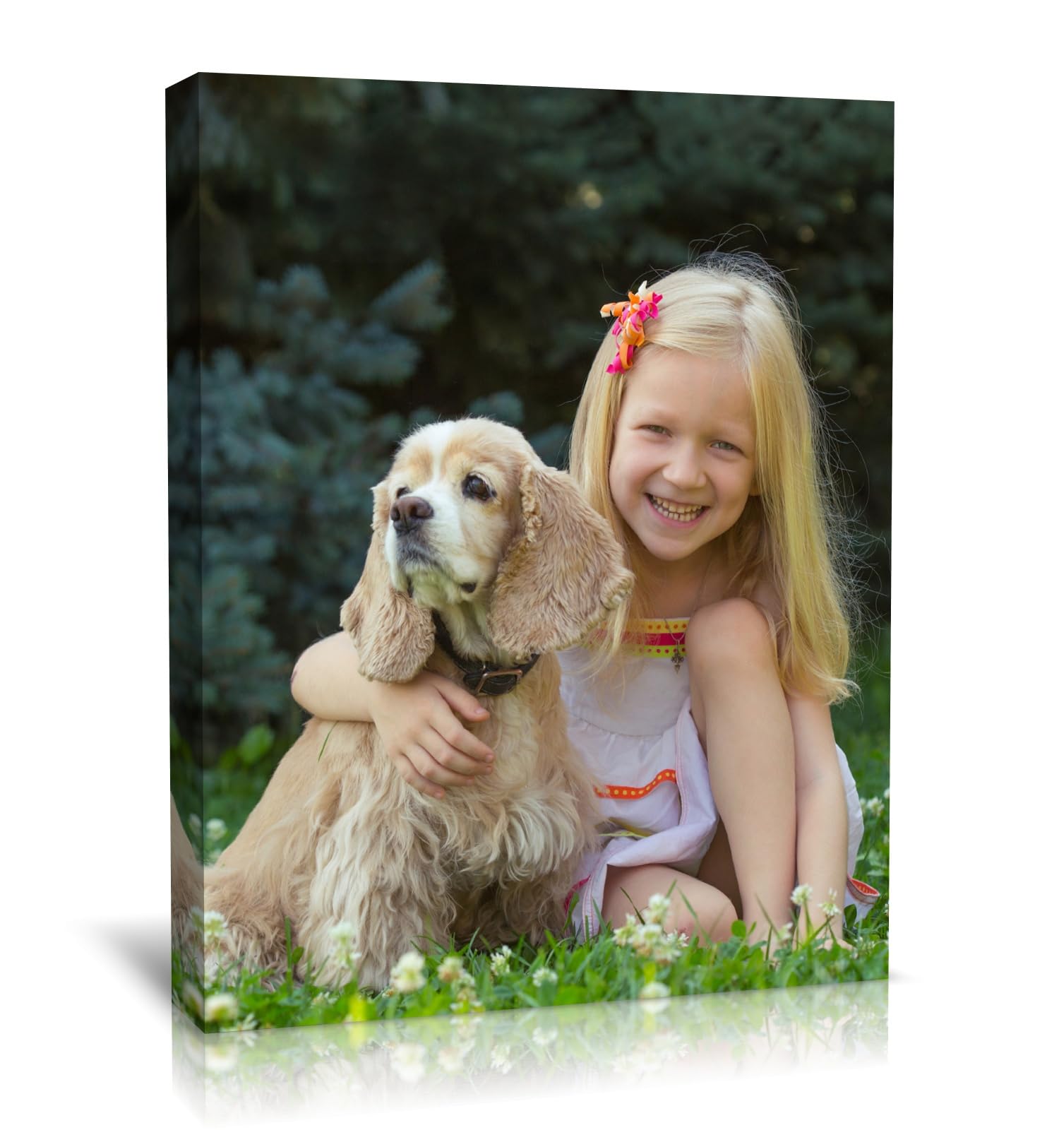 - TreeDeal Custom Canvas Prints with Your Photos, Framed 8” x 10” Personalized Pictures Print, Customized Photo to Canvas Wall Art Ideal for Home Decor Gift Wrapping Pets Family Baby Wedding
