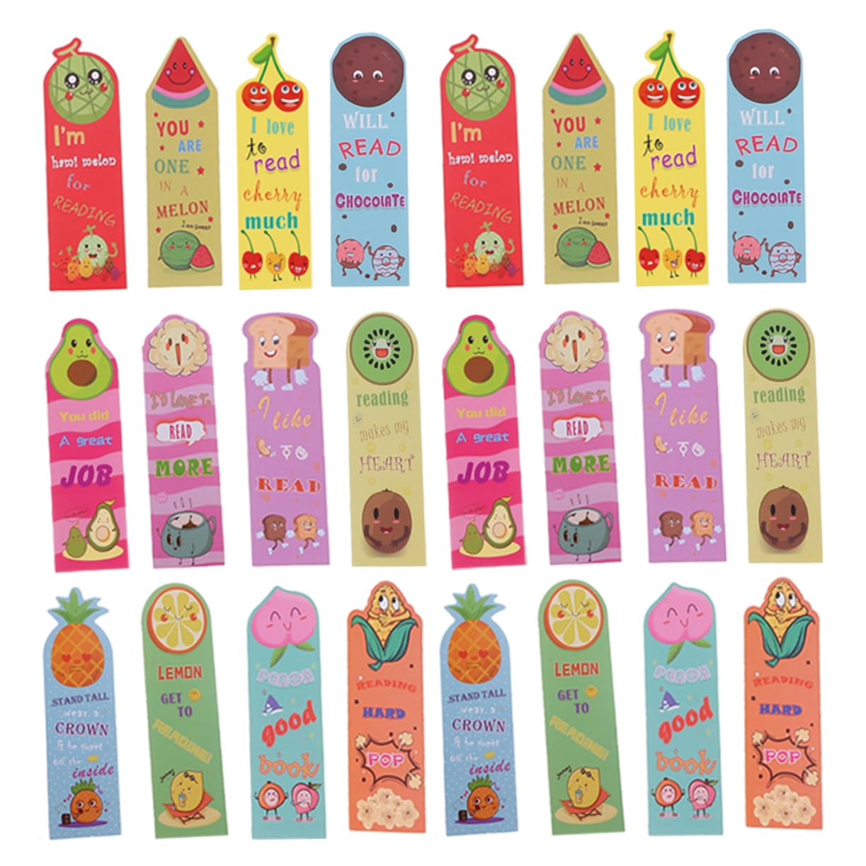 Gadpiparty 5 Set Segnalibro Di Frutta Carino Marcatori Di Pagina Per Profumato Puzzolente Lettura Segnalibri Alla Rinfusa Segnapagina Del Libro Piccoli Segnalibri Profumati Carta 36 Pezzi * 5