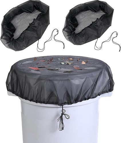 37.5 Inch Mesh Cover for Rain Barrel,Rain Bucket Leaf Filter Screen Cover