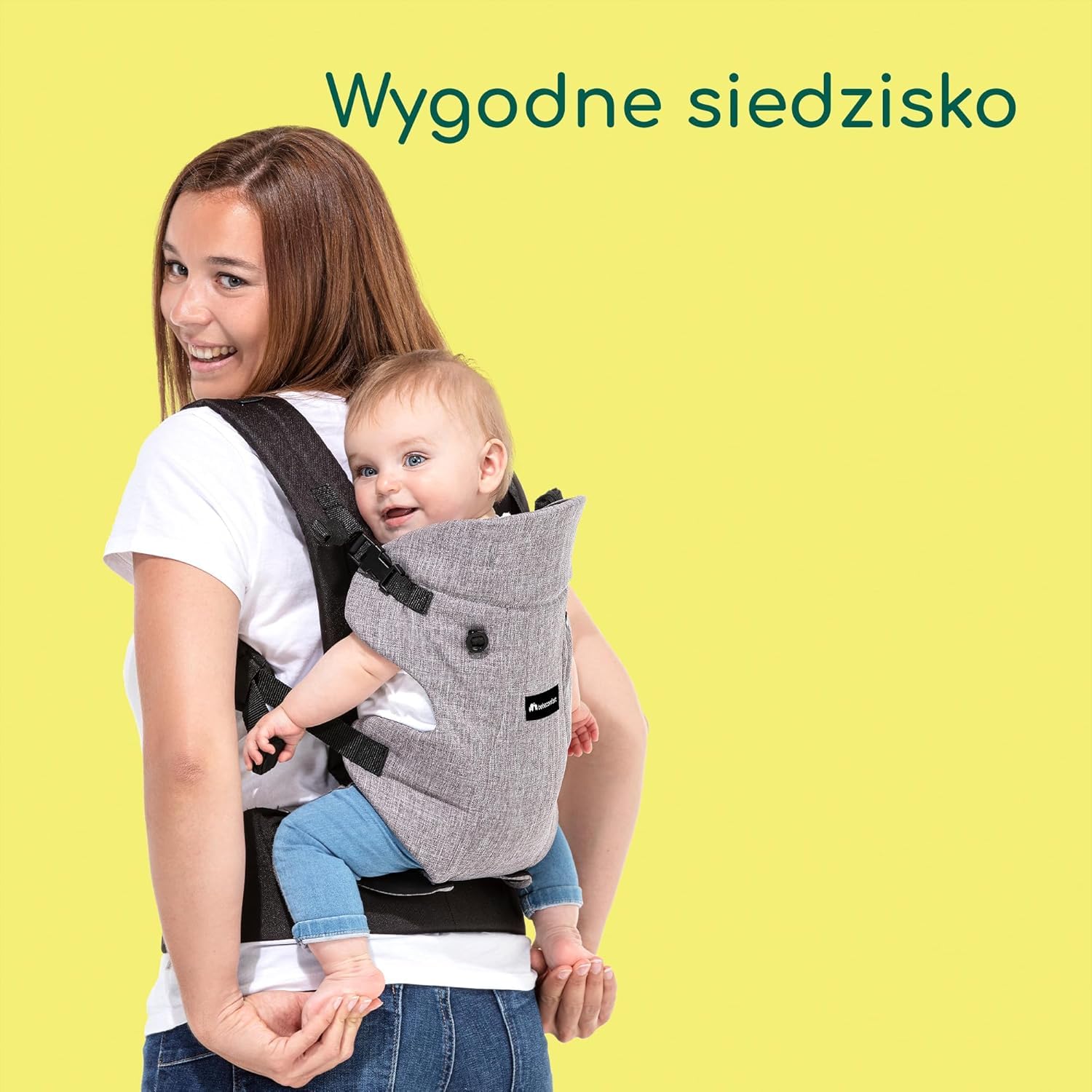 Bebeconfort Nosidełko Go4 Baby Carrier, od Urodzenia do 3 lat, 0–15 kg, Black Chic