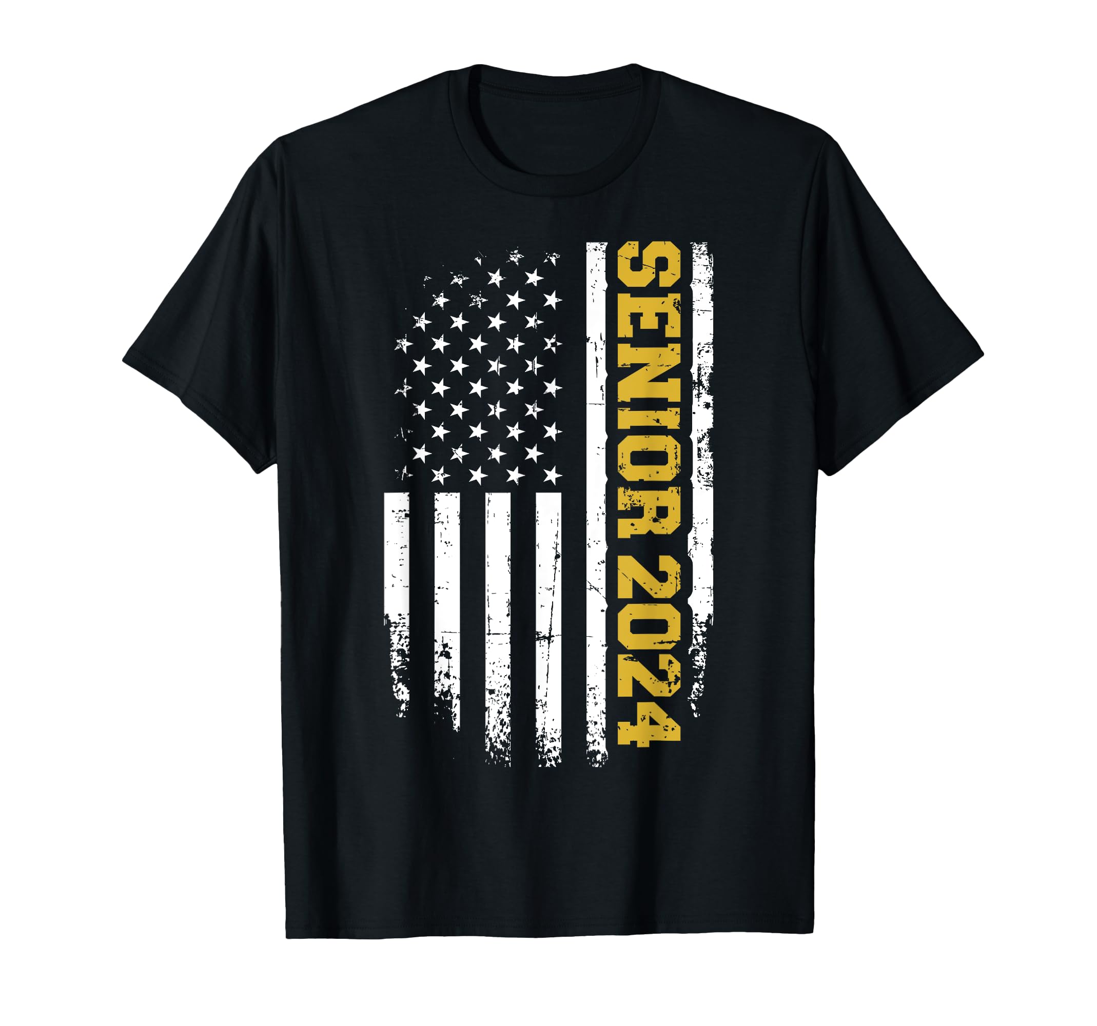 Senior 2024 graduation class of vintage flag T-Shirt