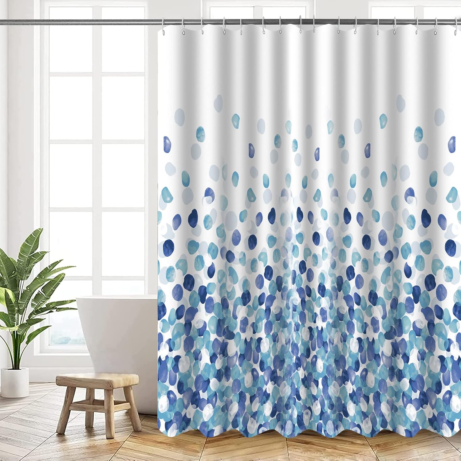 HANFU Duschvorhang, Polyester 180 x 200 cm Waschbar, Shower Curtains
