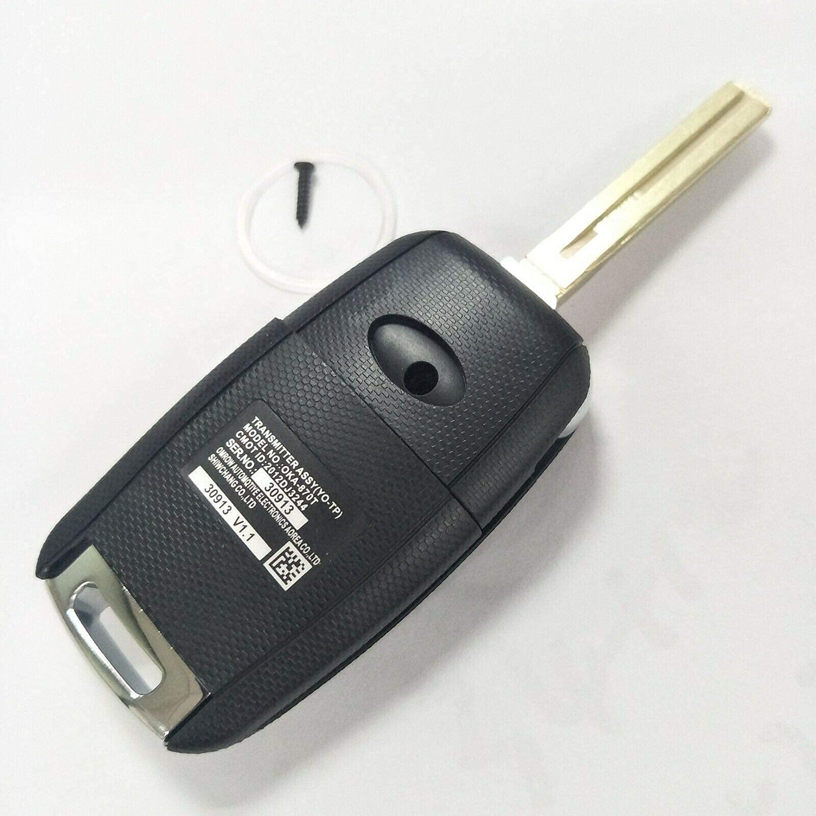 Guscio Chiave Telecomando Compatibile Con KIA SPORTAGE CEED SORENTO RIO NIRO Picanto Stinger Xceed Proceed Cover Scocca Ricambio 3 Tasti Riparazione Lama Vergine TOY49