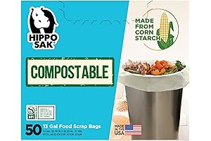 Hippo Sak - 13 Gallon Tall Kitchen Compostable Bags