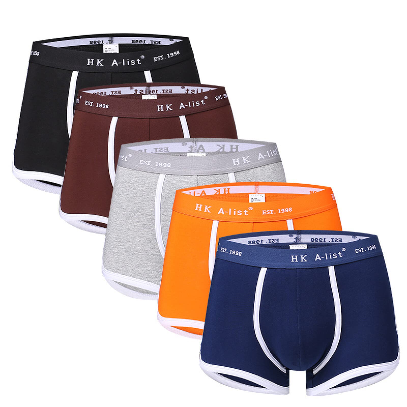 Bokserki męskie bielizna czesana bawełna bokserki sportowe średni stan bokserki majtki M-4XL, a, XXL