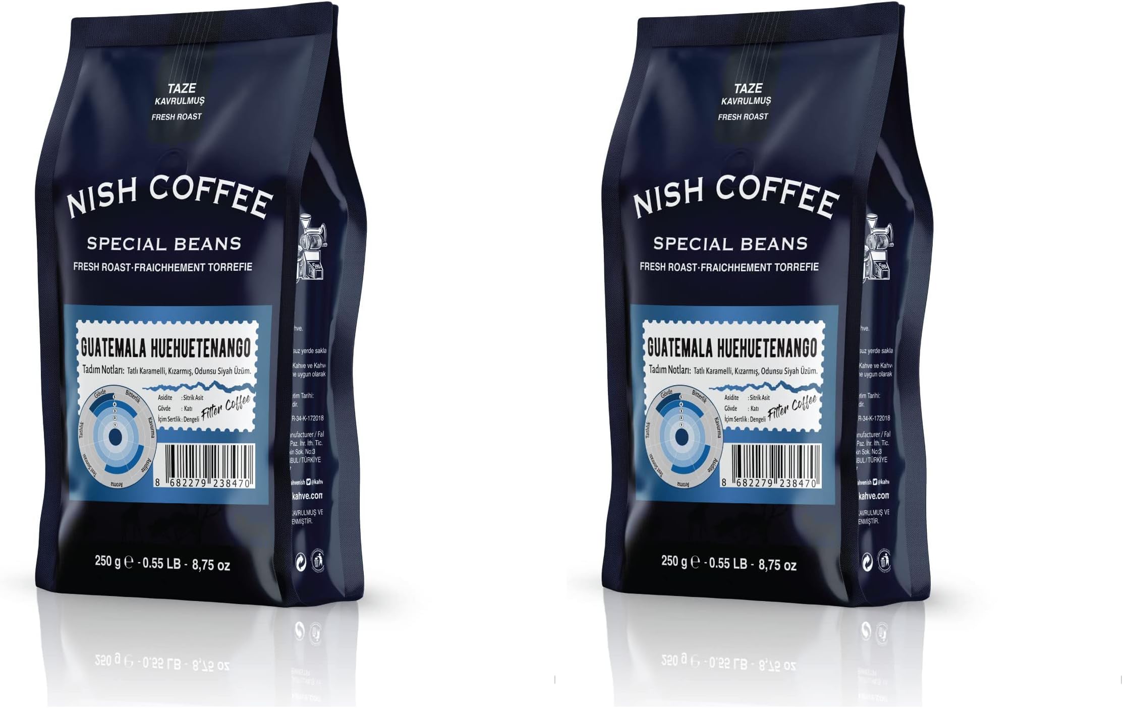 Nish Filtre Kahve Guatemala Huehuetenango 250 gr (2 paketi)