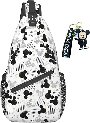 Pcoxeim Bolso bandolera para mujeres y hombres, regalos cruzados, bolsas de pecho de moda, mochila cruzada para viajes, deportes, correr