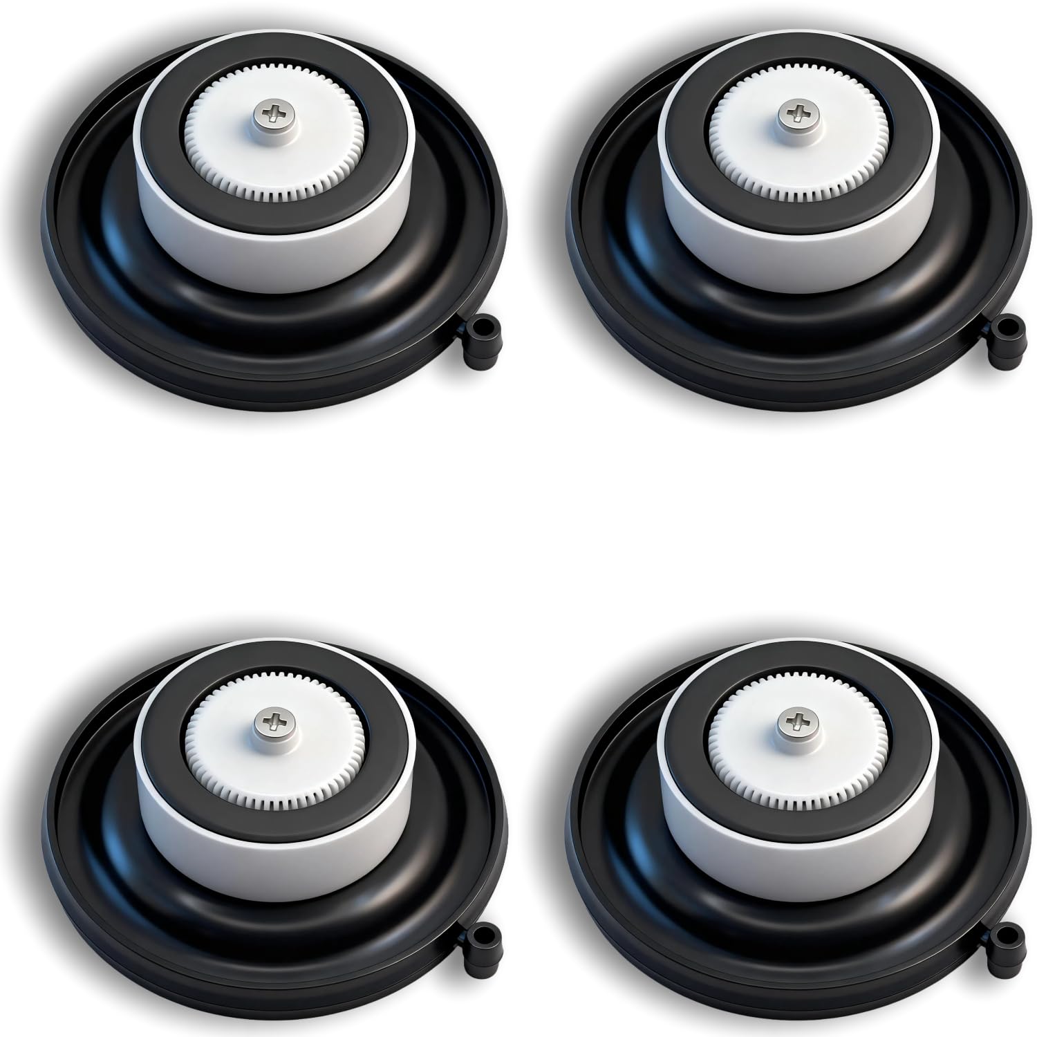FRUSSONIA 4-Pack Sprinkler Valve Diaphragm Repair Kit | Compatible with Hunter 3/4" & 1" PGV, SRV, ASV Valves | Durable NBR/Buna-N Rubber | Leak-Free Double-Beaded Seal | Easy Installation