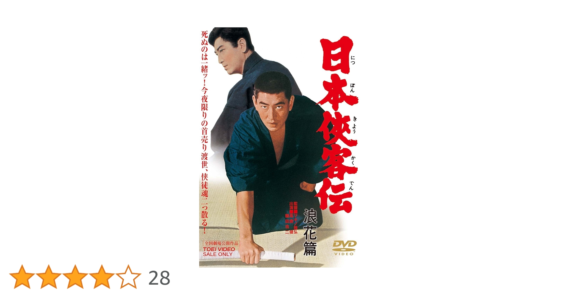 高倉健 日本侠客伝 DVD-BOX 発売告知 ポスター 破れあり 東映