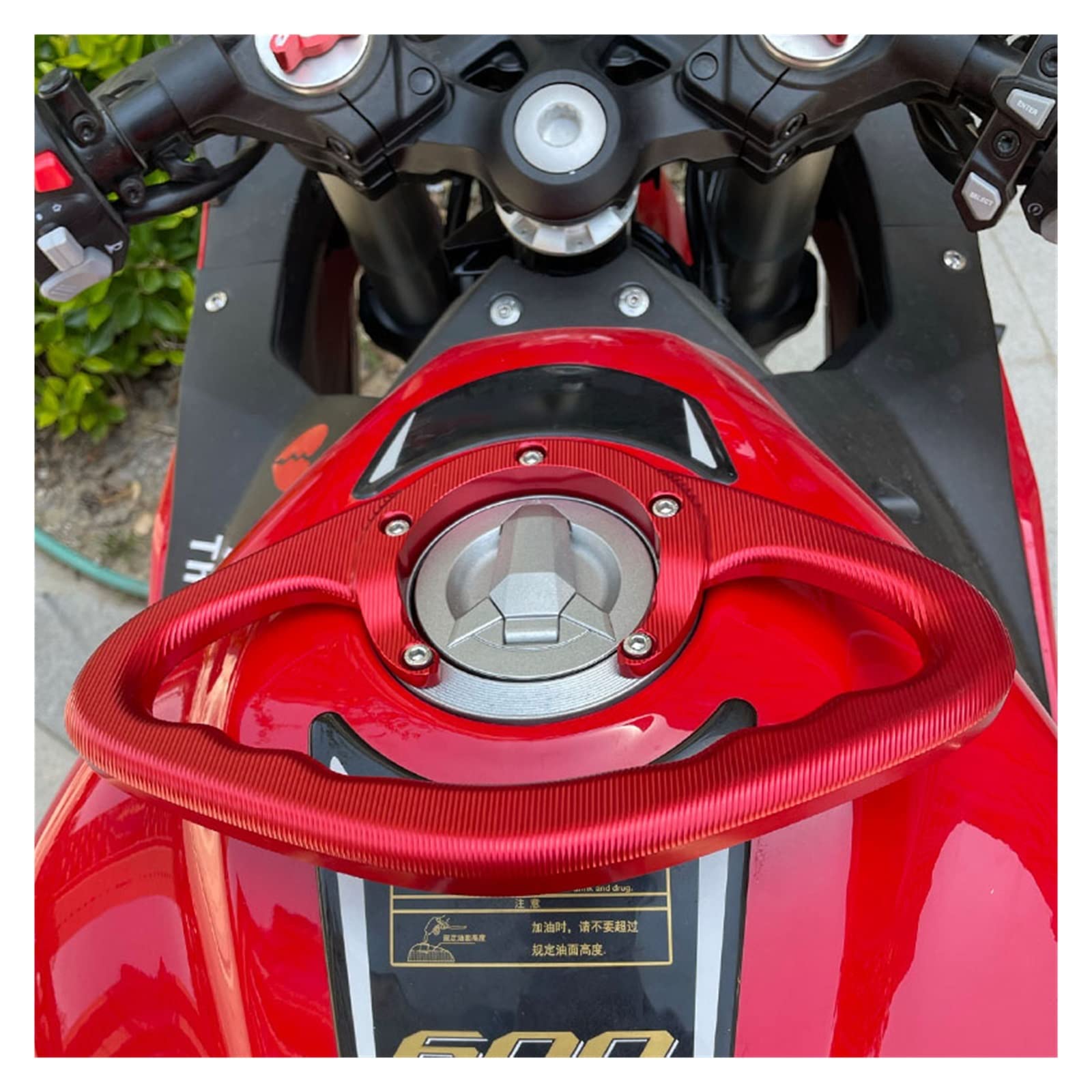 Amazon | ハンドグリップタンクグラブバー オートバイ乗客取っ手タンク