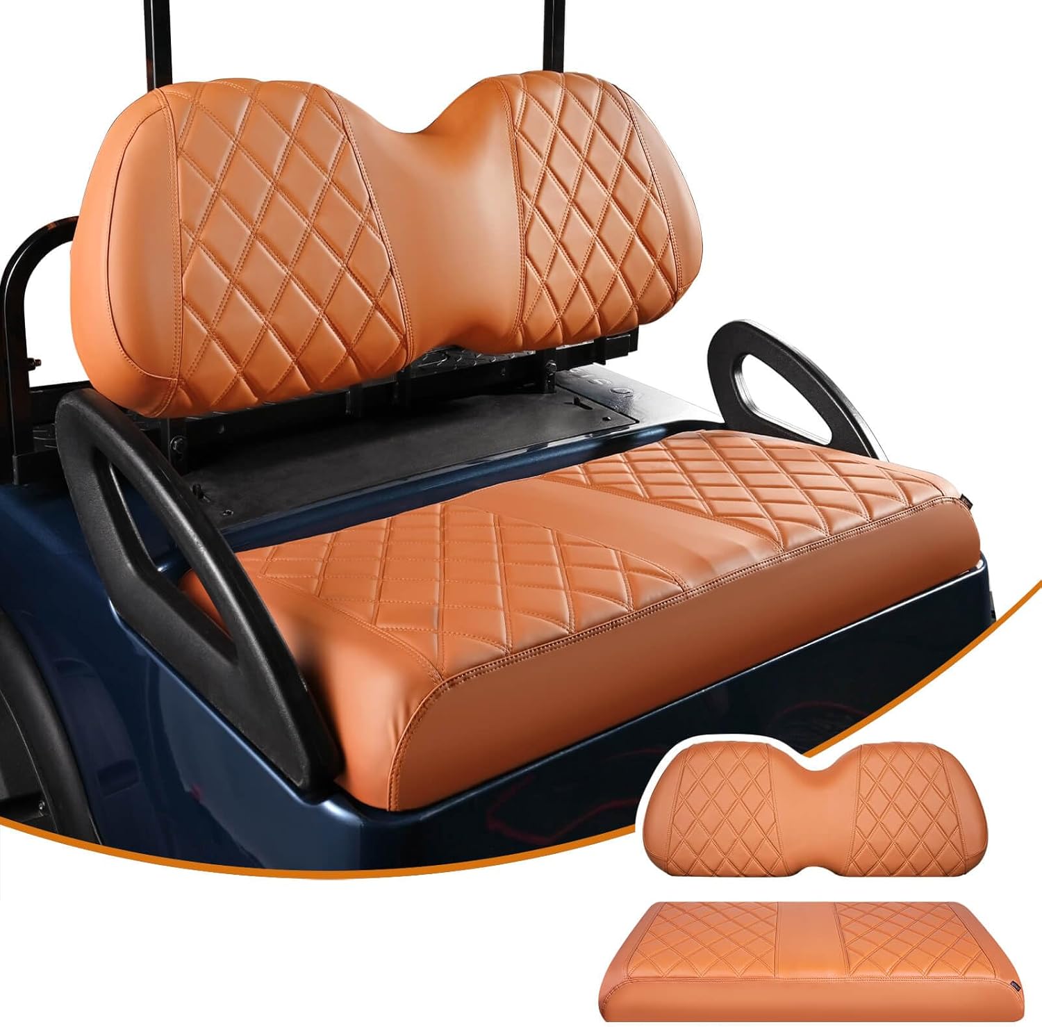 NOKINS Golf Cart Diamond Seat Covers Kit, Fit for Club Car Precedent