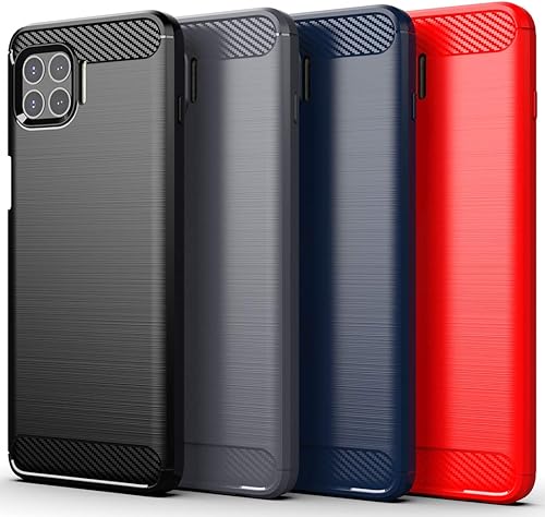 Miniatura 6 de Osophter Funda protectora de goma TPU flexible para Motorola One 5G UW para Motorola One 5G UW (azul marino)