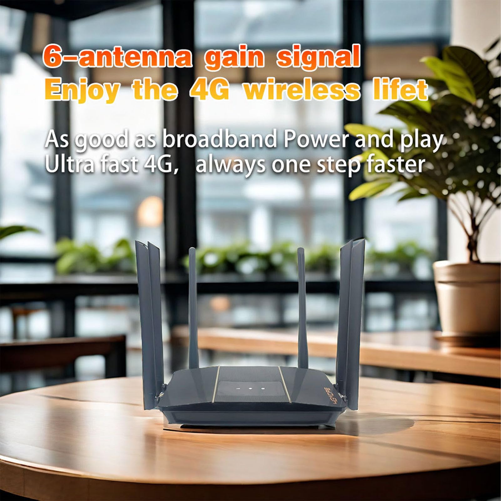 Router Wireless 4G LTE con Antenne Ad Alto Guadagno, Fino a 10-20 Dispositivi, connettività Perfetta, per Europa e Asia, Accesso Alla Rete Veloce (Spina europea)