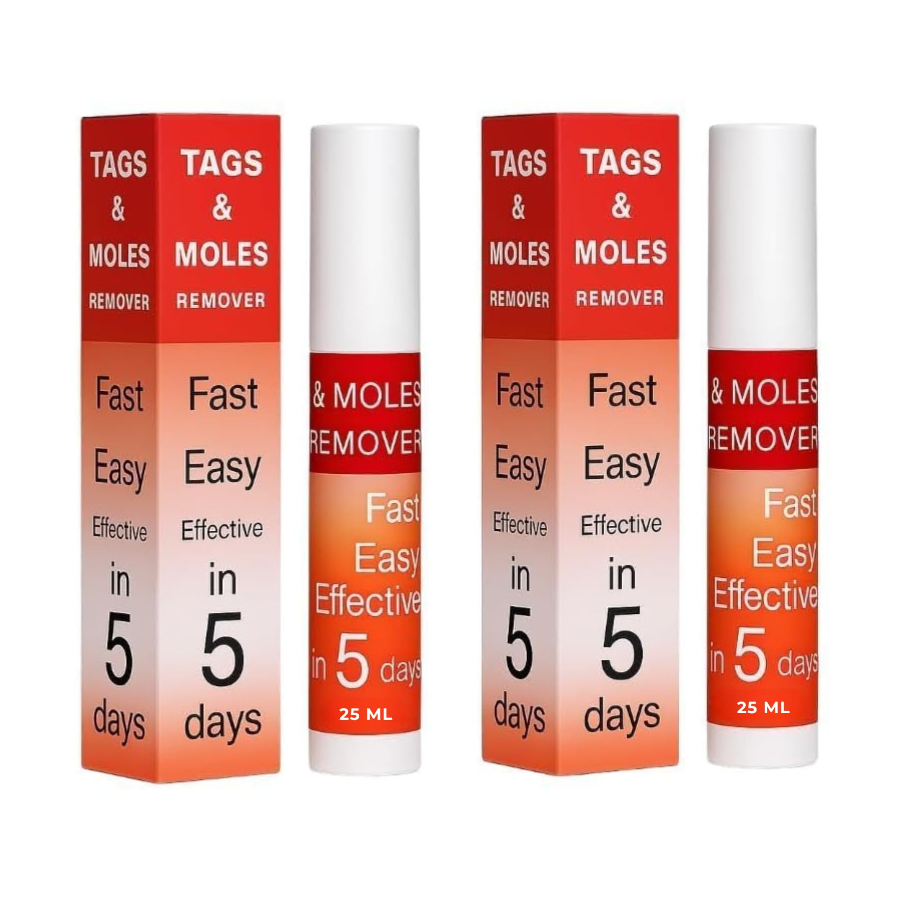 Skin Tag & Mole Remover | Safe, Gentle & Easy-to-Use Formula | Compact & Convenient Solution for Face & Body | Fast & Effective Removal for All Skin Types (Pack = 2)