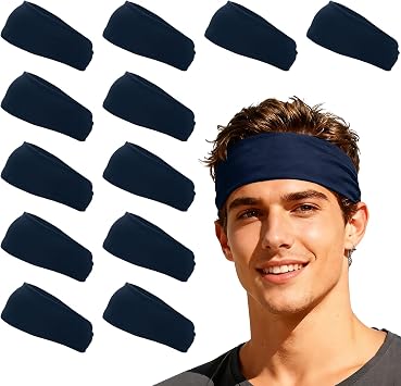 Sport Headbands for Men, Workout Headbands Stretchy Sweatband