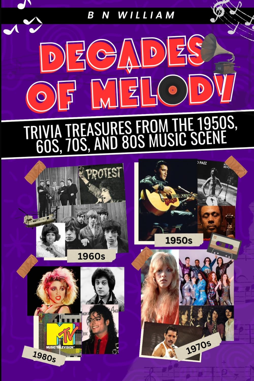 Decades of Melody: Trivia Treasures from the 1950s, 60s, 70s, and 80s Music