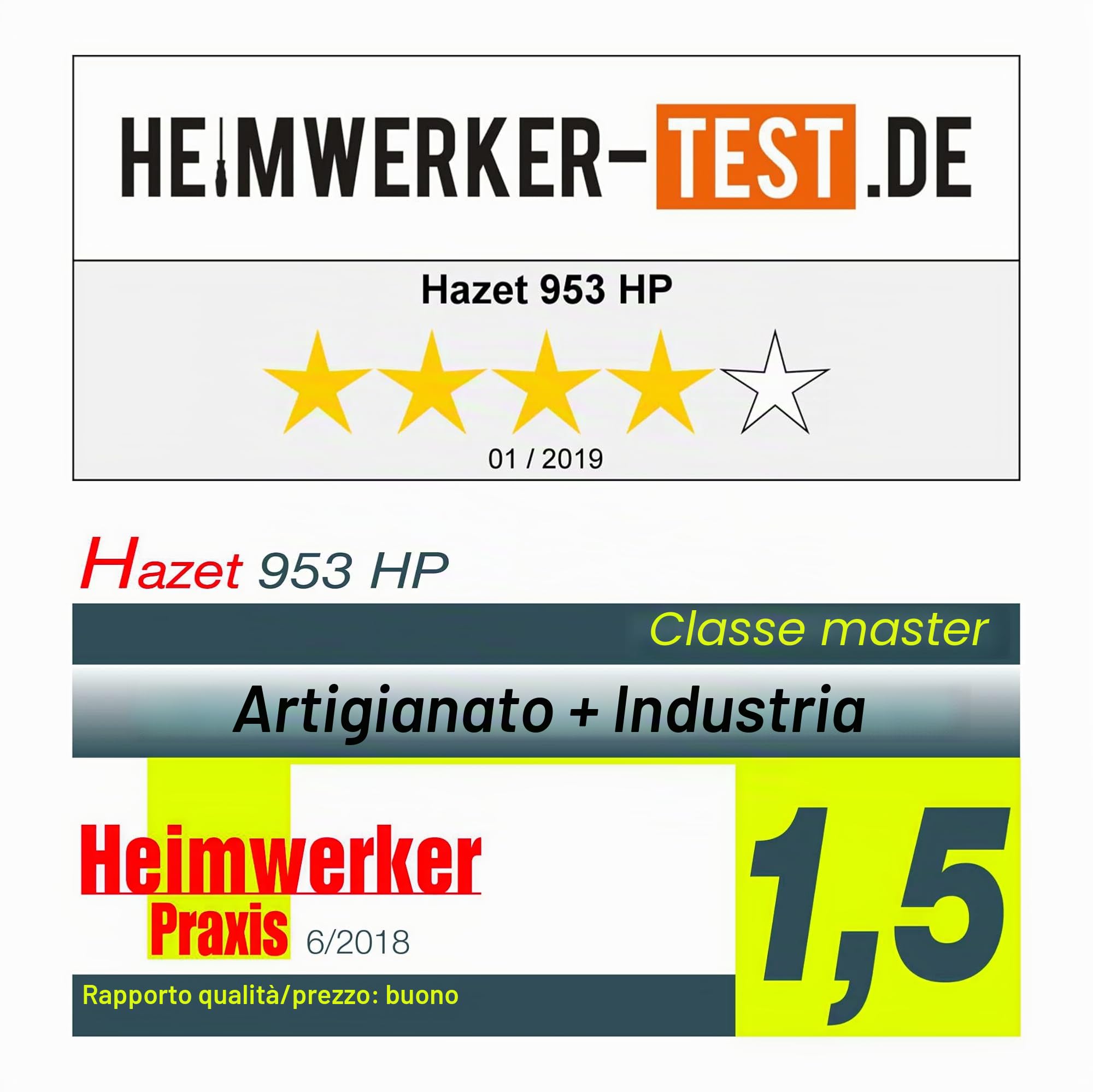 Hazet Set di chiavi a bussola ad alte prestazioni 953HP | 47 pezzi, con cricchetto reversibile a denti fini HiPer, varie punte e chiavi a bussola | set di dadi per funzionamento manuale'.