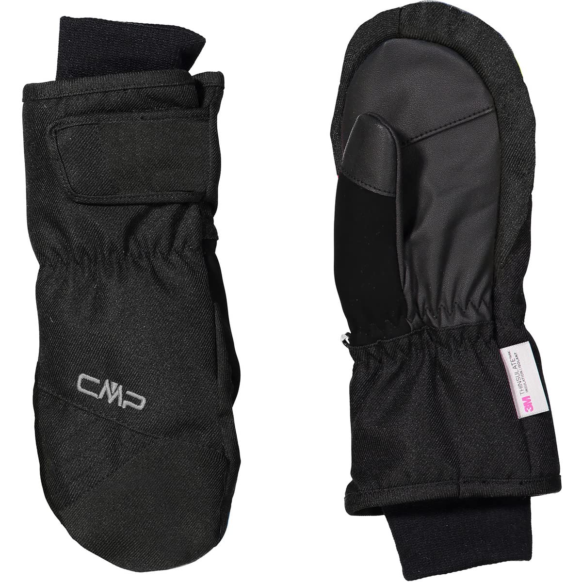 CMP - Kids Twill Ski Mitten, Black, 5