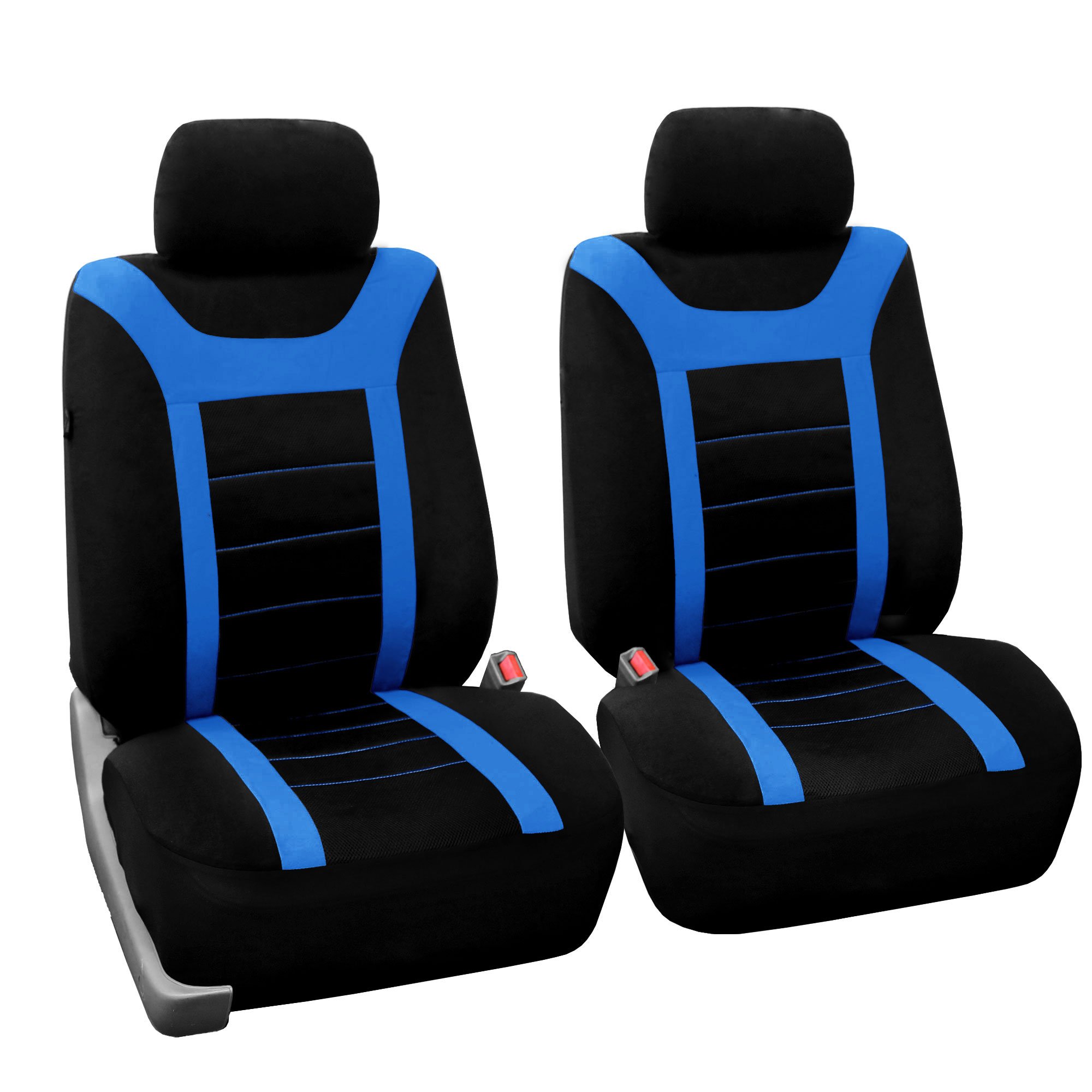 Photo 1 of FH GROUP Car Seat Covers Sports Seat Covers Front Set with Gift – Universal Fit for Cars Trucks & SUVs (Red) FB070102 Blue
