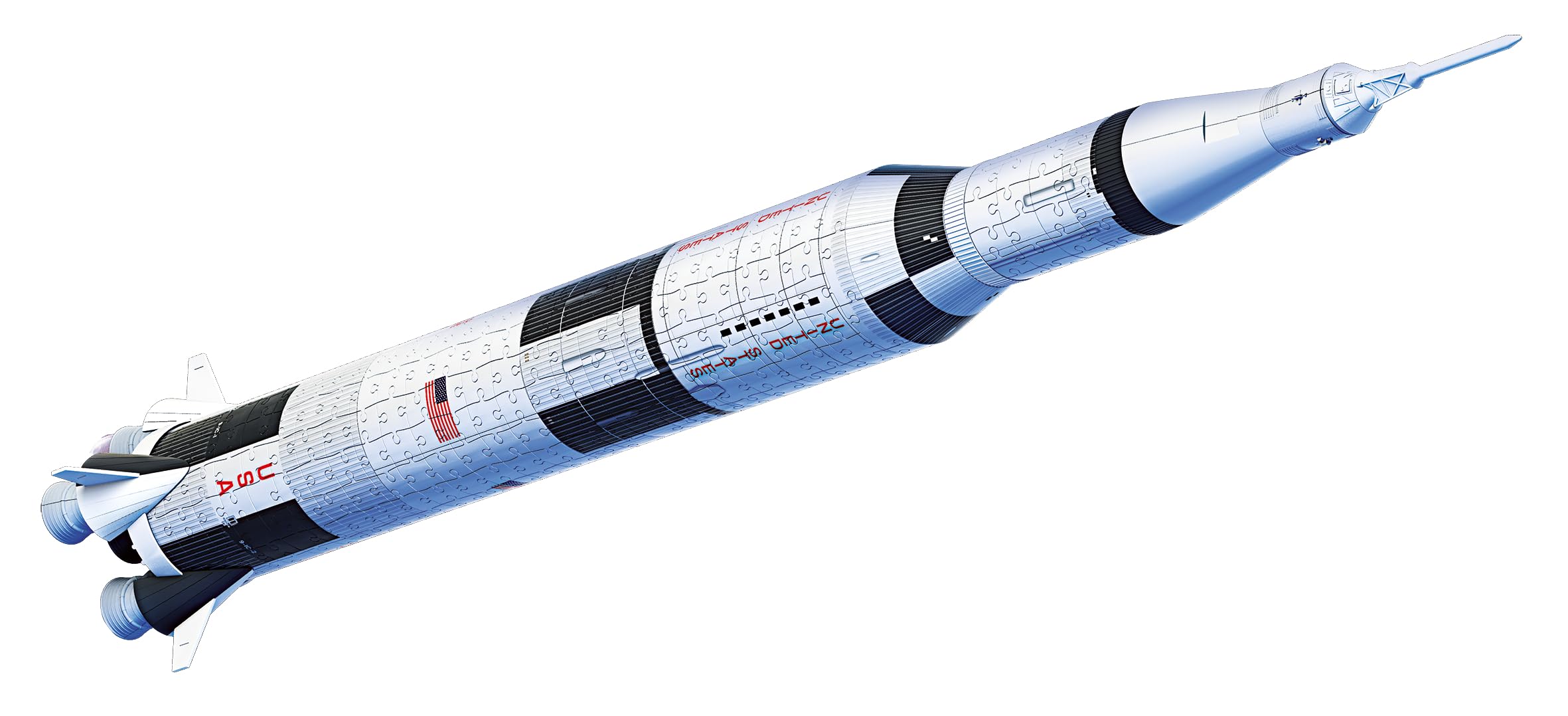Ravensburger - Puzzle 3d Apollo Saturn V | Puzzle 3d Per Adulti E Bambini A Partire Dagli 8 Anni | Modellismo Da Costruire Adulti Di 504 Pezzi | Regalo Bambino 8 Anni E Più