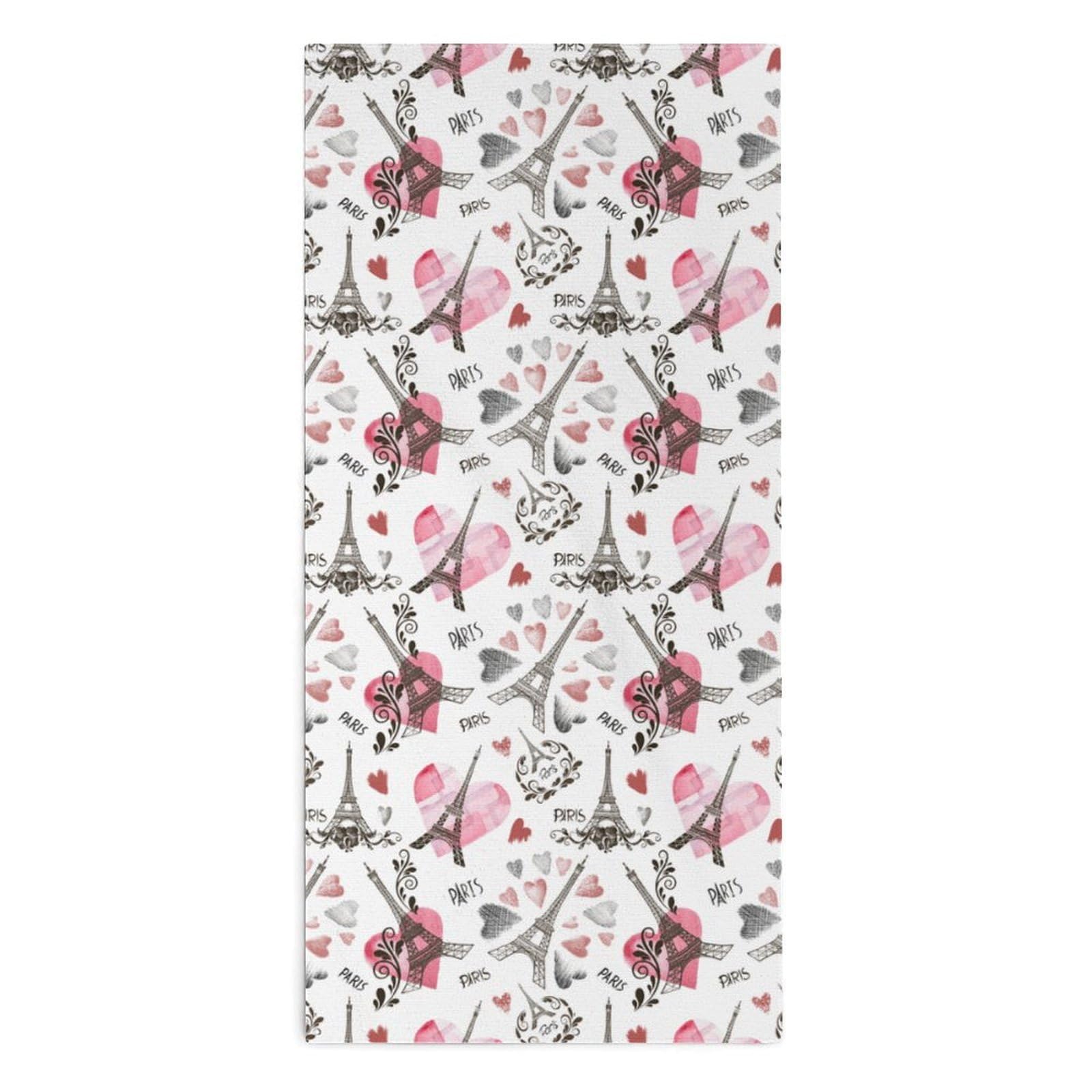 TXFBTRFSA Paris - Eiffel Tower And A Heart Hand Towels for Adult Face Towel Bath Beach Swim Accessories