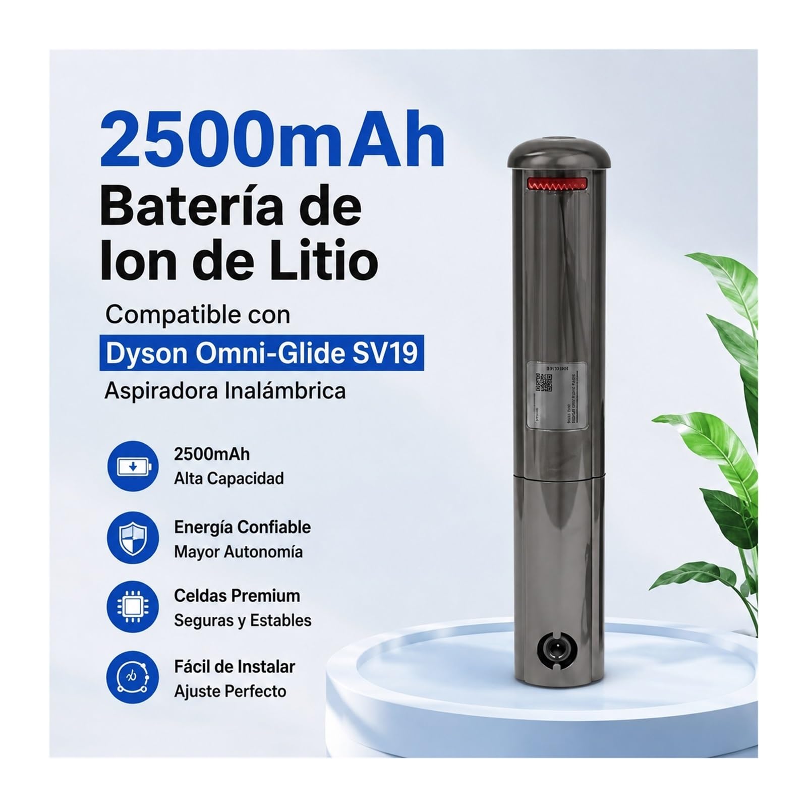 Batería 2500mAh Repuesto Compatible Con Dyson Omni-Glide SV19