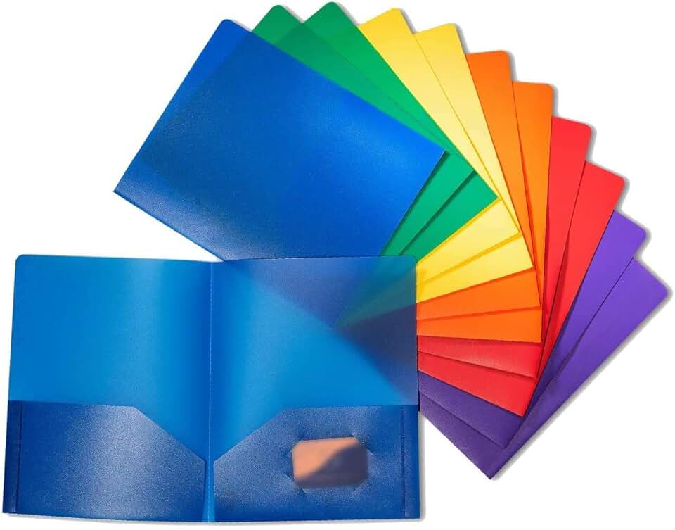 folders with business card slot