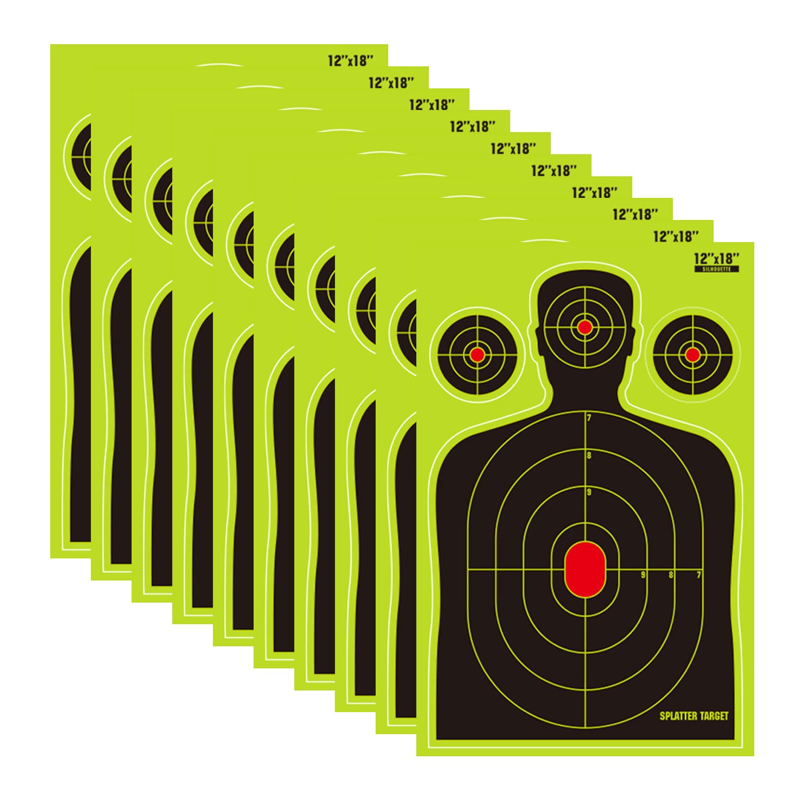 Paper Target, 18x12 Inch Splatter Reactive Target | High Visibility Shots Paper,for Outdoor Practice Backyard Daily Training Team Activity Recreation Kids Adults