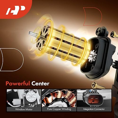 Miniatura 4 de A-Premium Elevalunas eléctrico con motor (solo 2 pines) Reemplazo para Chevrolet Sonic 2012-2019 Delantero derecho del lado del pasajero