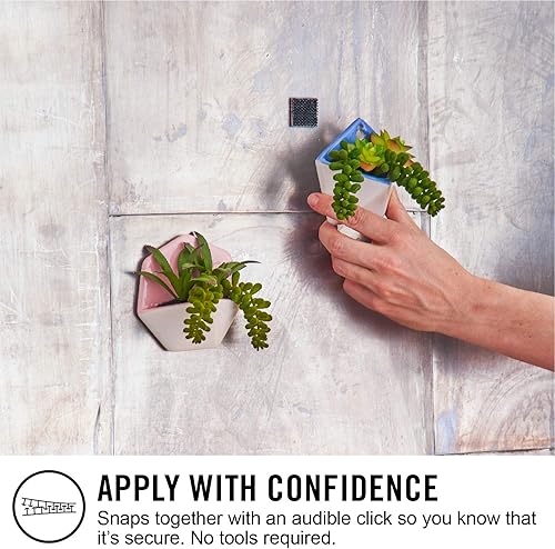 Miniatura 5 de VELCRO Brand VEL-30177-USA ALFA-LOK - Sujetadores  Tecnología de bloqueo a presión de alta resistencia  Uso automático y multidireccional  Negro,