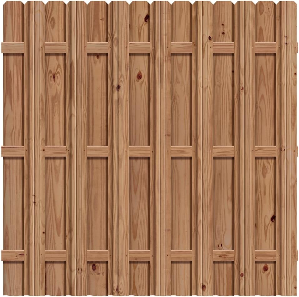 Outdoor Essentials Pressure-Treated Cedar-Tone Multi-Style Fence Panel Kit, 6 ft. x 6 ft.