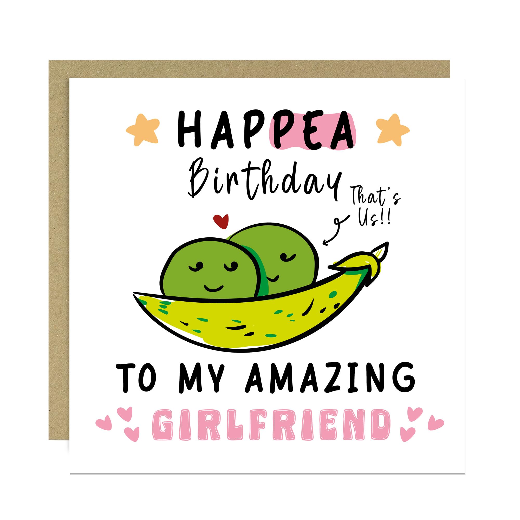 RED OCEAN Funny Happy Birthday Card For Girlfriend With Kraft Envelope Included Amazing Girlfriend Card Joke Humour Cards For Her From Boyfriend Cute Cards