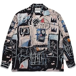 正規品　ワコマリア　長袖アロハシャツ　M 美品 02425【美品・人気モデル】ワコマリア / WACKO MARIA