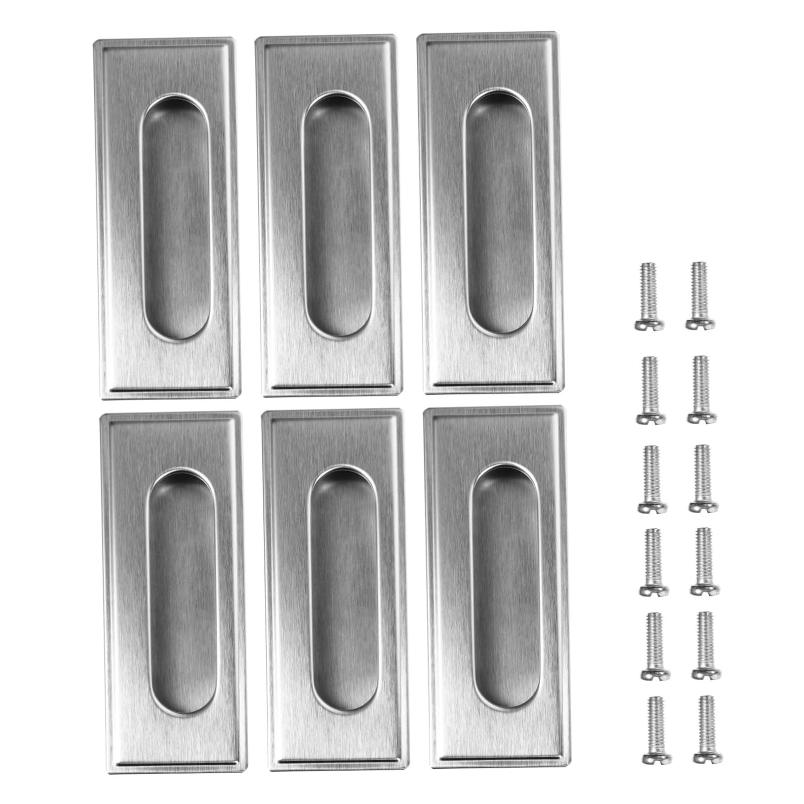 Tiradores invisibles empotrados Mipcase color plateado para puertas de cocina