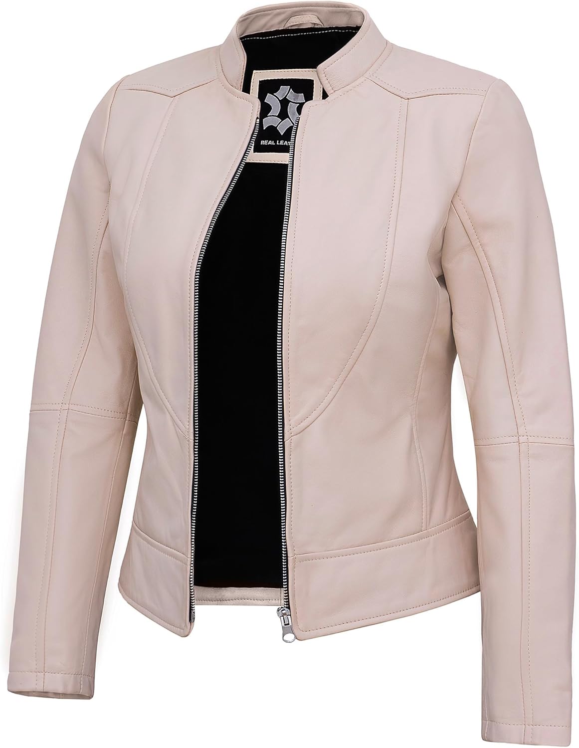 Womens Leather Jackets - Real Lambskin Stylish Motorcycle Leather Jacket Women - Image 2