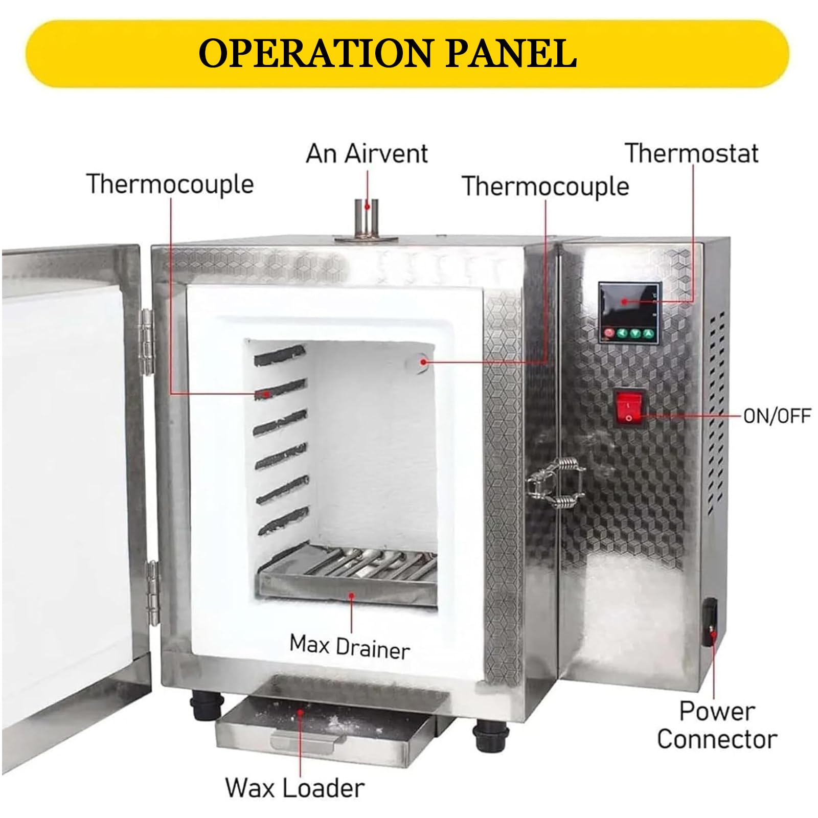 1500W elektrischer Keramik-Labor-Muffelofen,800 °C elektrischer geschlossener Labor-Muffelofen,geschlossener Labor-Hochtemperaturofen,Elektroherde mit integrierter Programmsteuerung