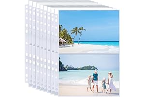 Premium 5x7 Photo Sleeves for 3-Ring Binders - 50 Pack
