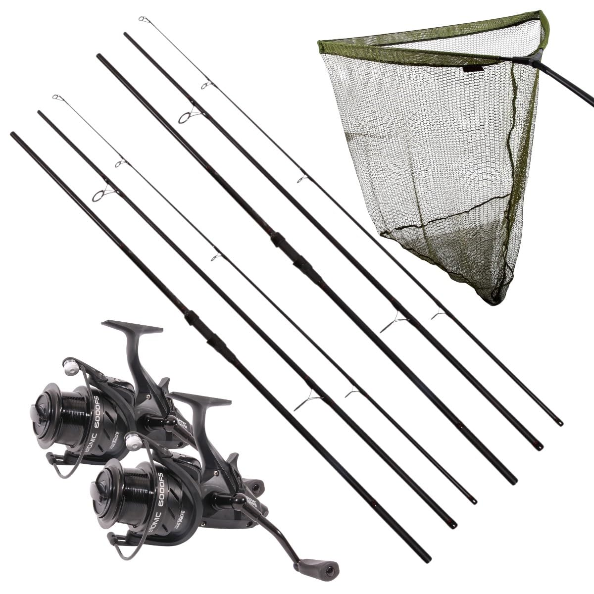 Ultimate Adventure Carp II Kit 12 Pies 3 LB(Cañas De 3 Pzas.) - Combo Carpfishing