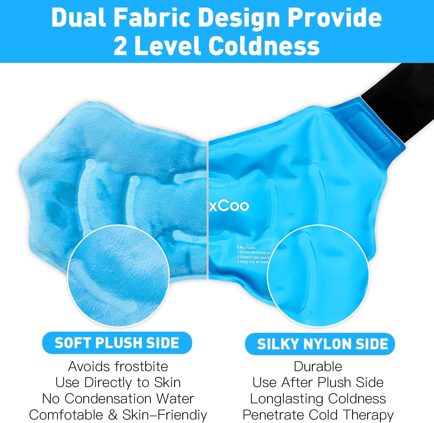 Ankle Ice Pack Wrap for Swelling, Reusable Gel Ice Pack for Ankle Injuries, Cold Compress Therapy for Foot Pain Relief, Achilles Tendonitis, Plantar Fasciitis, Sprains