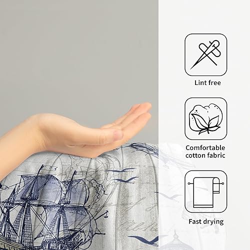 Vista 243 de Giwawa Juego de 2 toallas de mano de pino con ciervos del bosque, toallas de baño, suaves y absorbentes, para bar, bar, cocina, hotel, spa, Ciervo