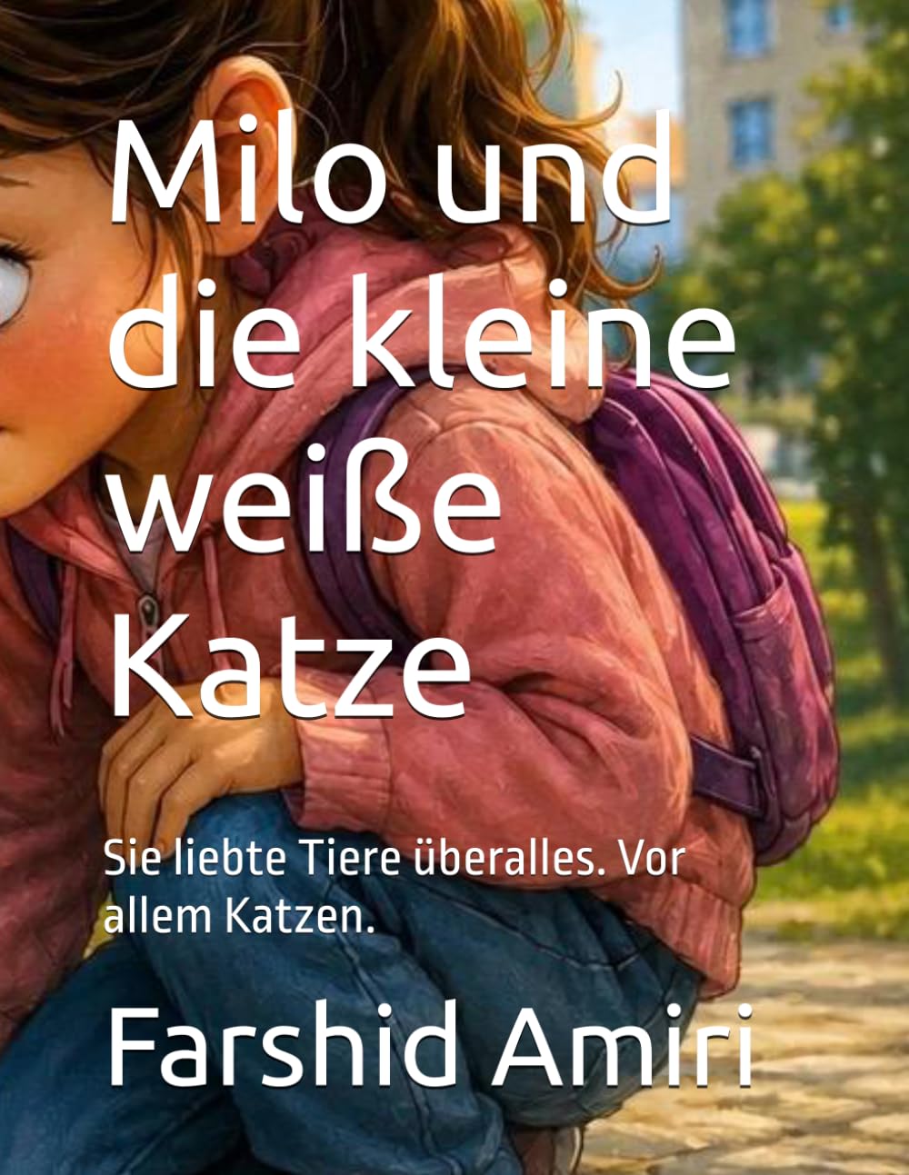 Milo und die kleine weiße Katze: Sie liebte Tiere überalles. Vor allem Katzen.