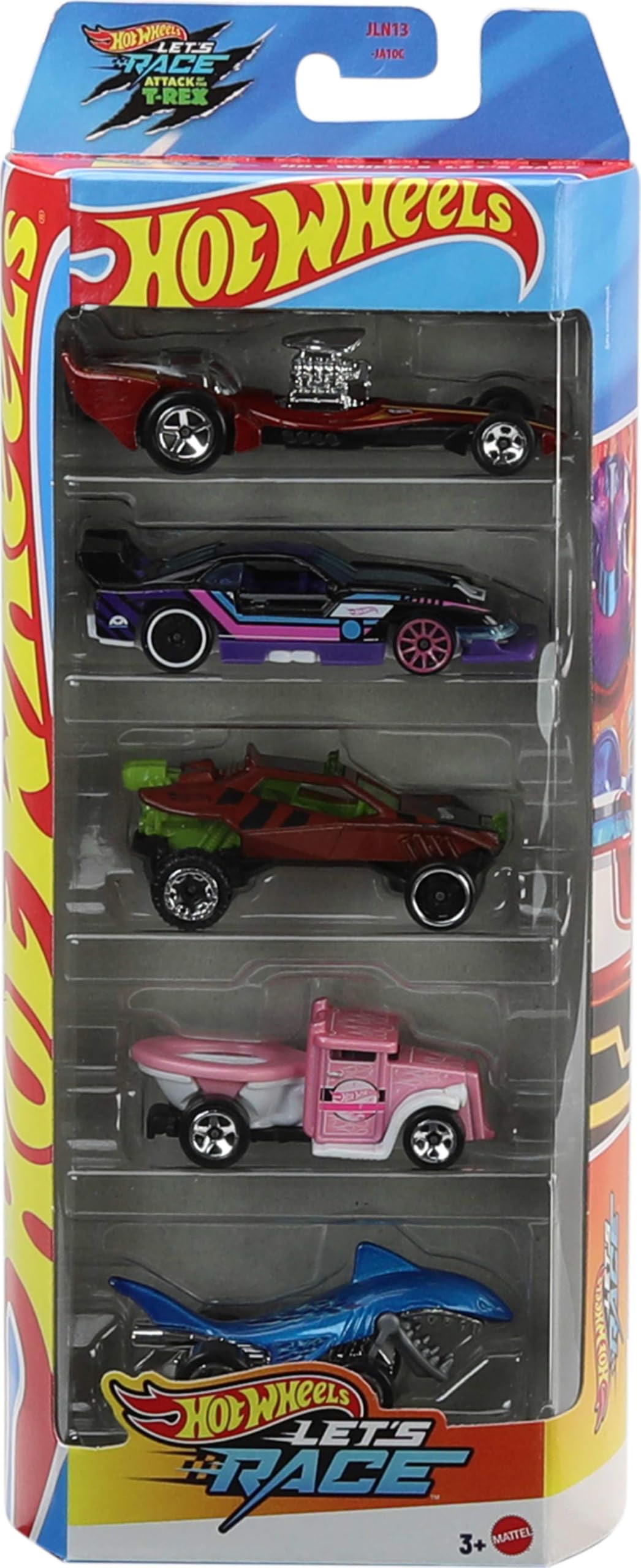 Hot Wheels Let’s Race 5-Pack of Toy Cars & Trucks