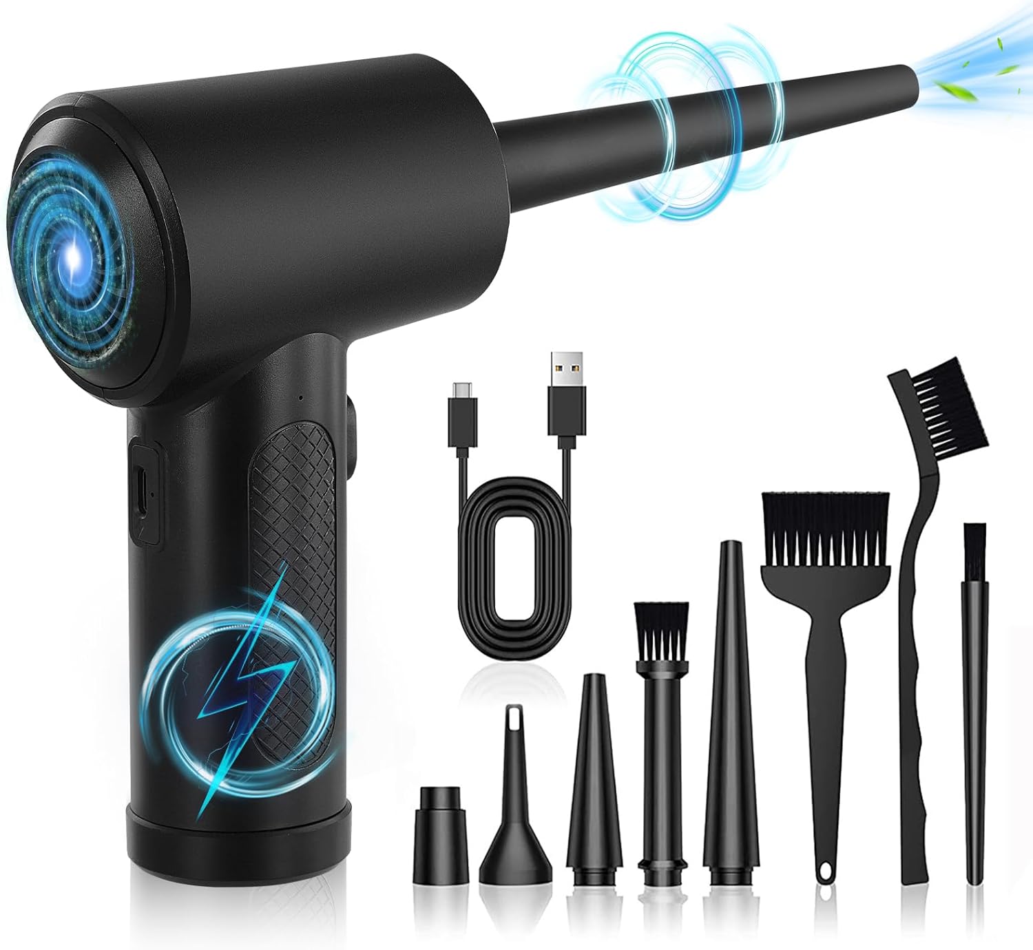 Electric Compressed Air Duster Cleaner, Handy Air Blower PC Cleaner