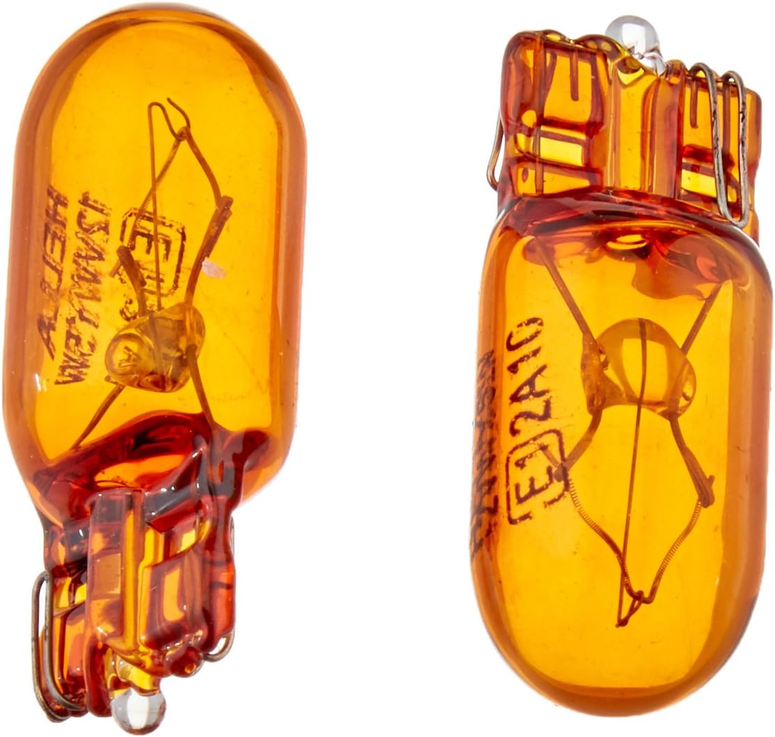 2827NATB Amber-5W Natural Amber/Twin Blister, Standard Miniature 2821 Bulbs, 12V, 5W, 2 Pack