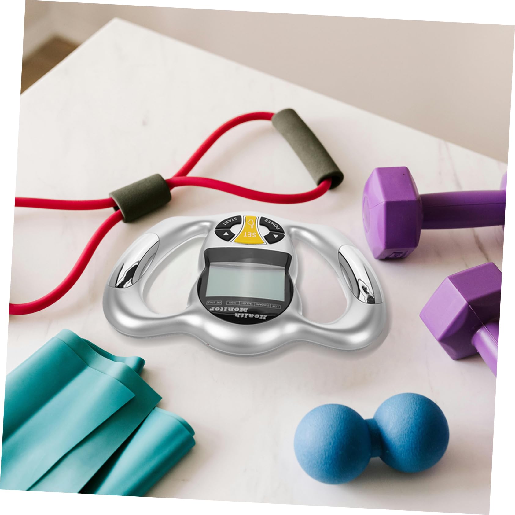 minkissy Medidor de Grasa Corporal Portátil de Alta Precisión Pantalla Lcd, Dispositivo de Medición Manual Abs para Evaluación de Salud Momento y Lugar