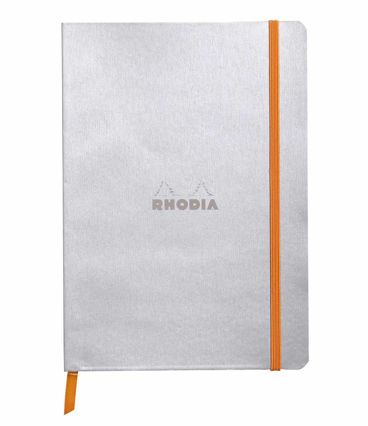 Clairefontaine Rhodiarama Notebook 80 Lined Pages A5 Silver Cover