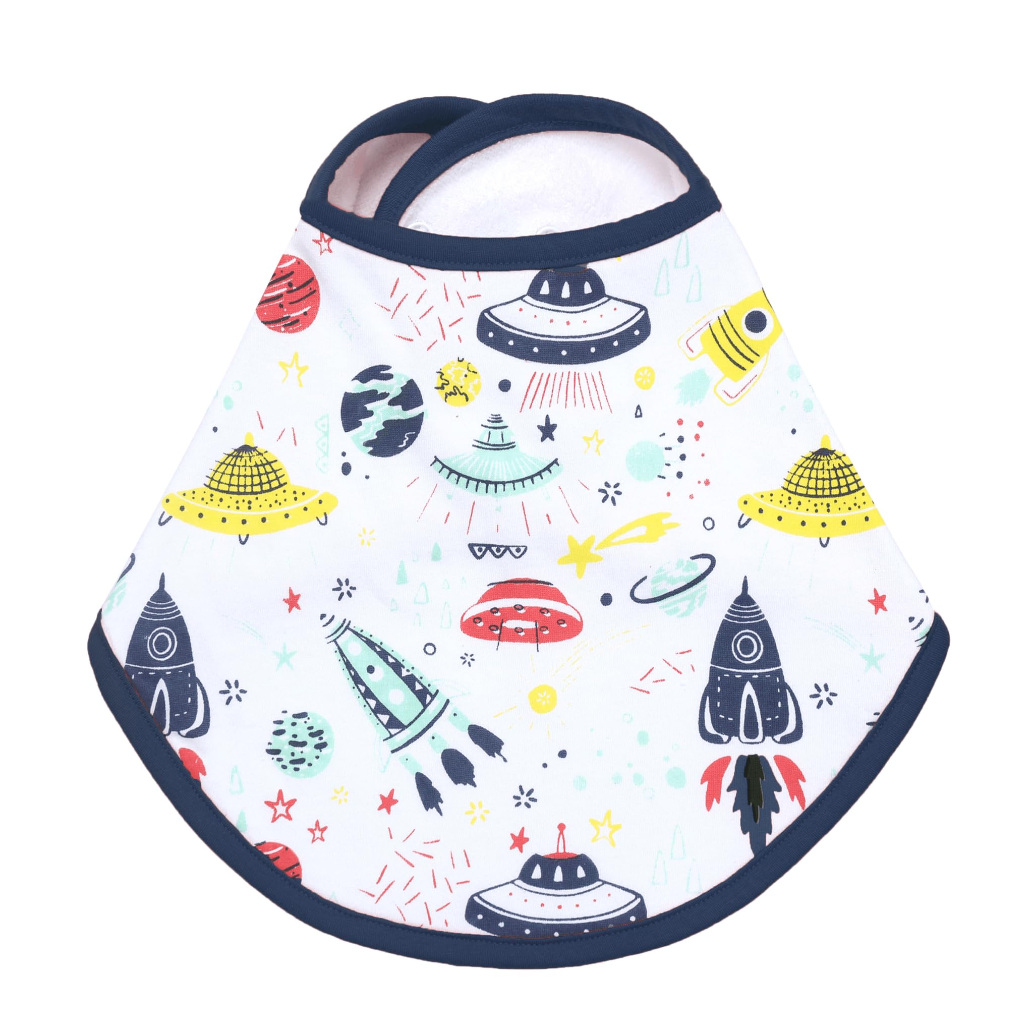 The Mom Store Baby Feeding Bibs | Feeding Infants and Toddlers | Washable and Re-useable | Adjustable Neckline with Buttons | Cotton Bibs | 0-12 Months-image-9
