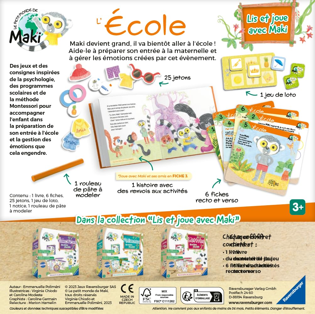 Lis et joue avec Maki - L'école - Jeux éducatifs - 00022356