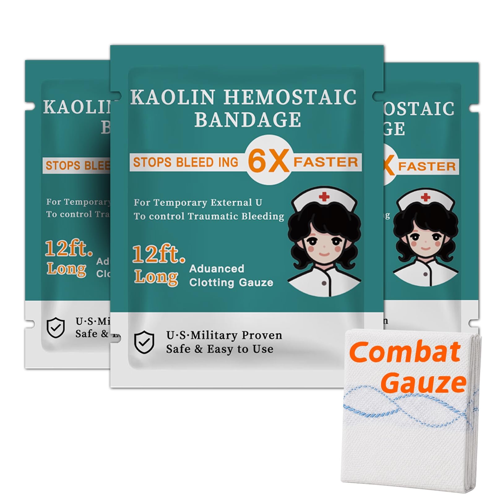 Advanced Flexible Hemostatic Gauze Bleed Survival